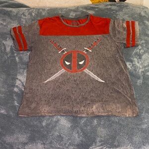 Kids Superhero Costume T-Shirt - Red and Gray